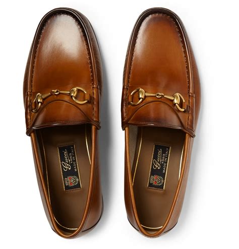 gucci horsebit loafers brown